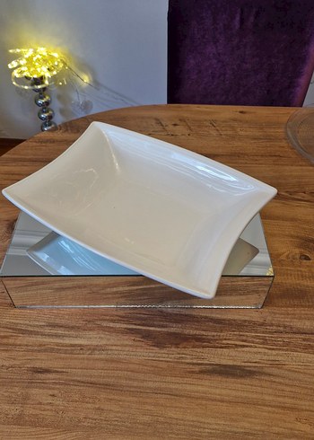 Beyaz Kare Tabak - Görsel 2