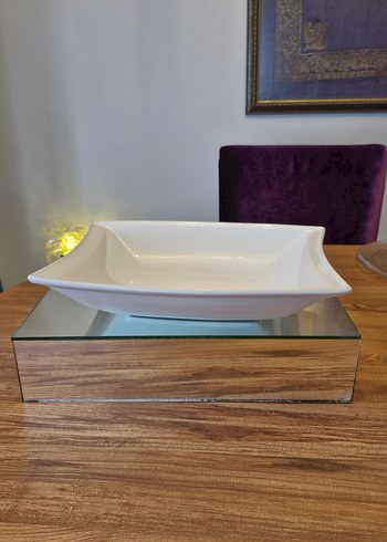 Beyaz Kare Tabak - Görsel 3