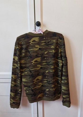 Kadın Kamuflaj Fermuarlı Ceket - Görsel 2