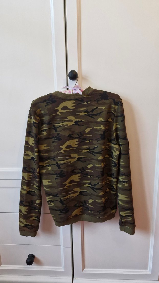 Kadın Kamuflaj Fermuarlı Ceket - Görsel 2