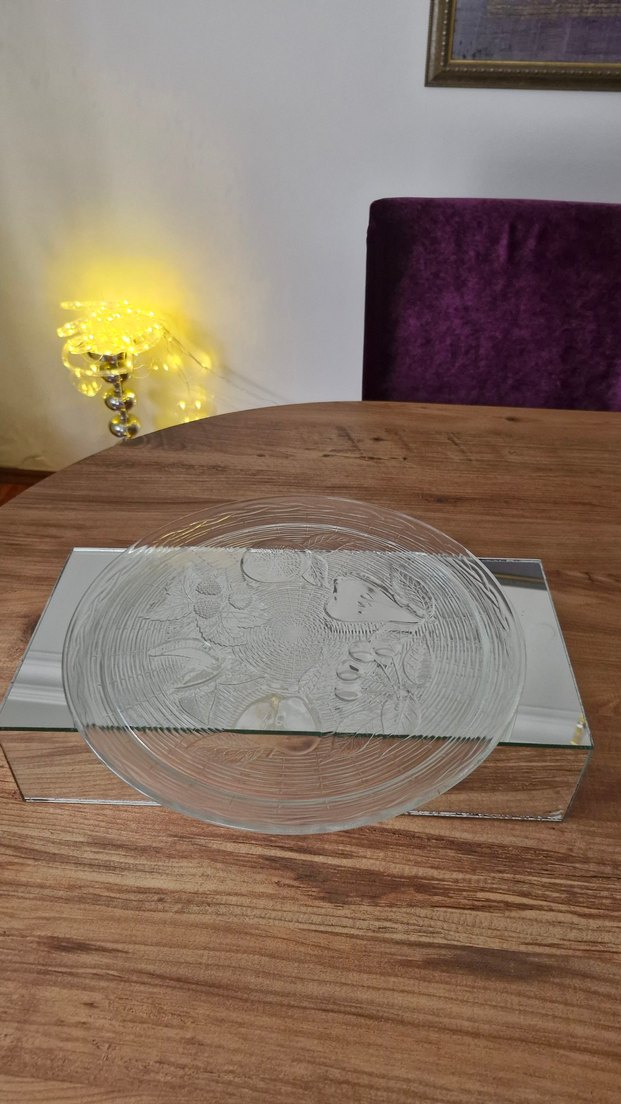 Baskılı Parlak Cam Tabak - Görsel 2