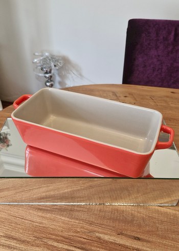 Kırmızı Porselen Fırın Kabı - Görsel 3