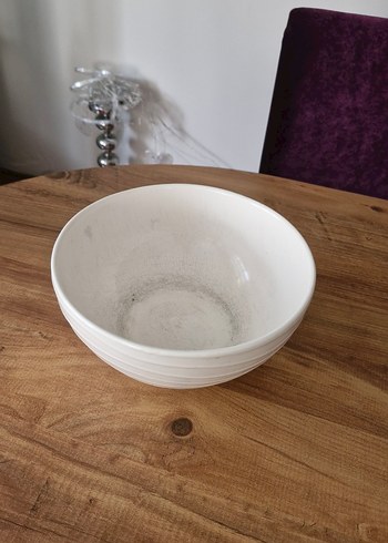 Beyaz Yuvarlak Seramik Kase - Görsel 3