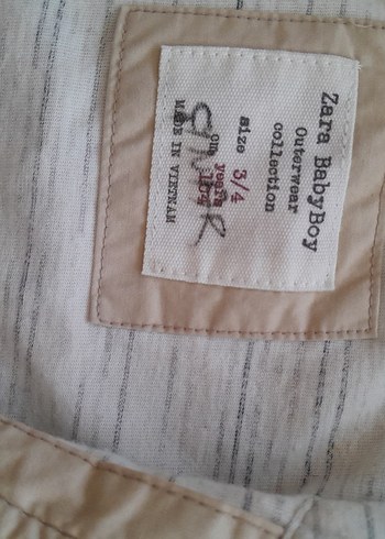 Kapüşonlu Bej Erkek Çocuk Mont - Görsel 4