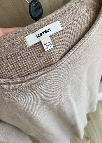 s Beden Bej Kadın Triko Kazak Uzun Kollu
