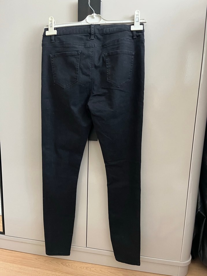 Siyah Kadın Regular Fit Kot Pantolon - Görsel 2