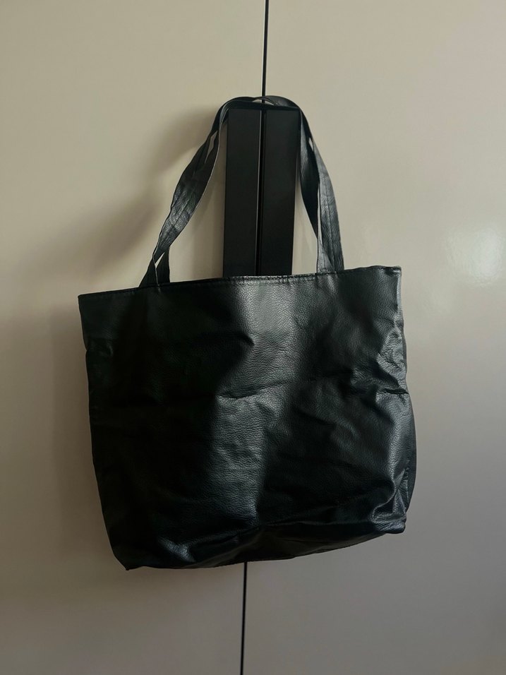 Siyah Deri Kadın Çanta - Görsel 2