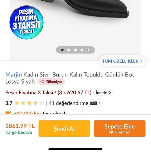 38 Beden siyah Renk Marjin bot ( sıfır )