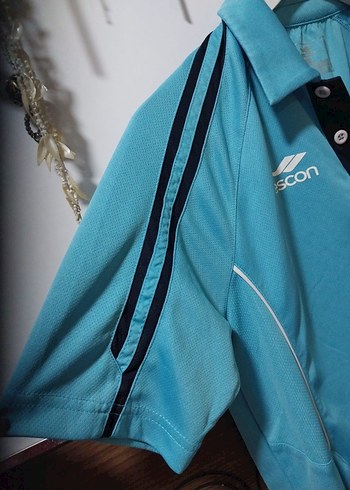 Erkek Mavi Kısa Kollu Polo Tişört - Görsel 7