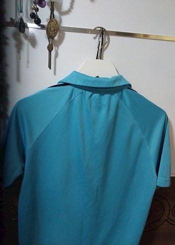 Erkek Mavi Kısa Kollu Polo Tişört - Görsel 8