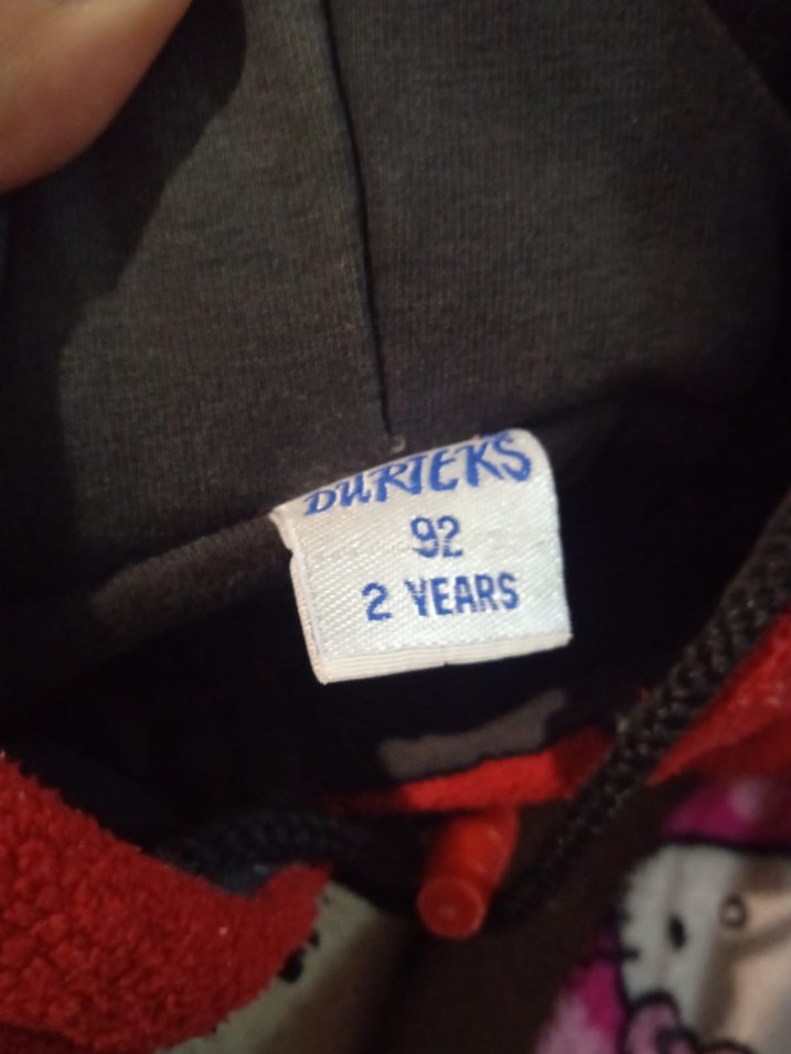 Düğmeli Kırmızı Kadife Hamile Mont - Görsel 4