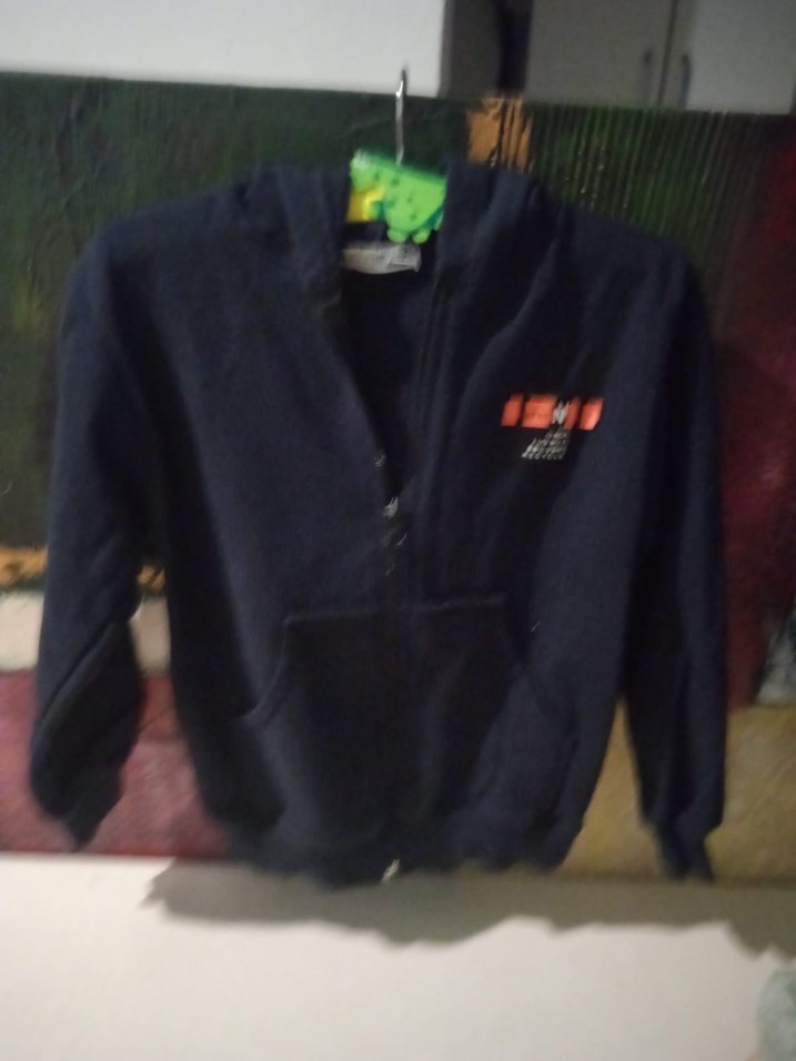 Erkek Çocuk Siyah Kapüşonlu Fermuarlı Sweatshirt - Görsel 2