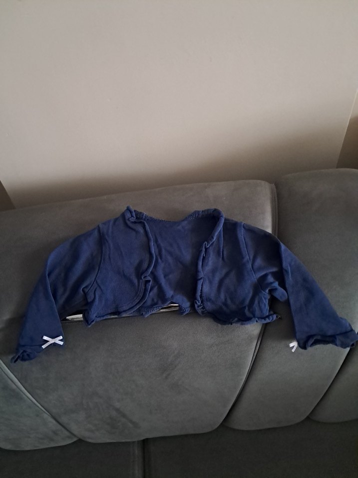 Kız Çocuk Lacivert Uzun Kollu Bolero - Görsel 2