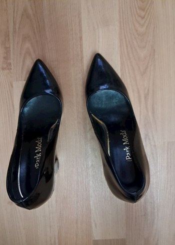 36 Beden siyah Renk Kadın Siyah Rugan Topuklu Stiletto, abiye ayakkabı