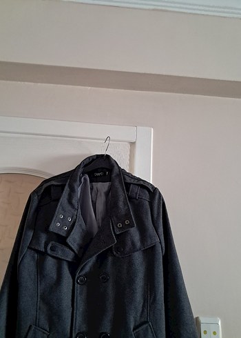 2xl Beden Gri Erkek Düğmeli Midi Ceket