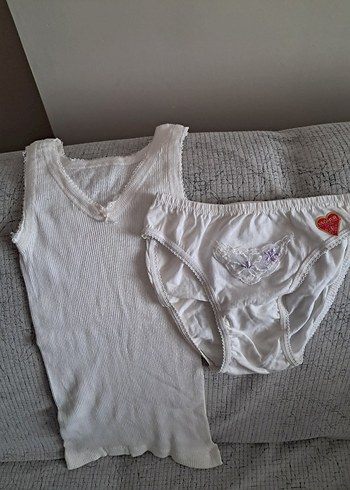 Beyaz kız çocuk İç Çamaşırı Takımı - Görsel 3