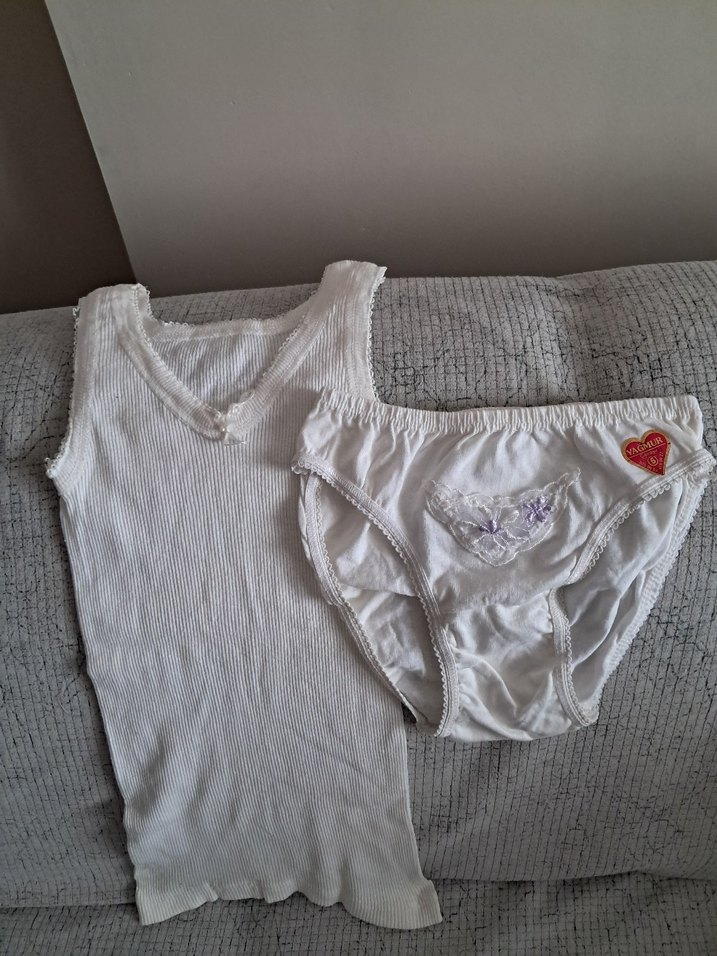 Beyaz kız çocuk İç Çamaşırı Takımı - Görsel 2