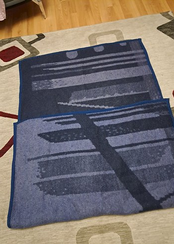 Uzun Lacivert battaniye - Görsel 2