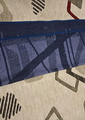 Uzun Lacivert battaniye - Görsel 7