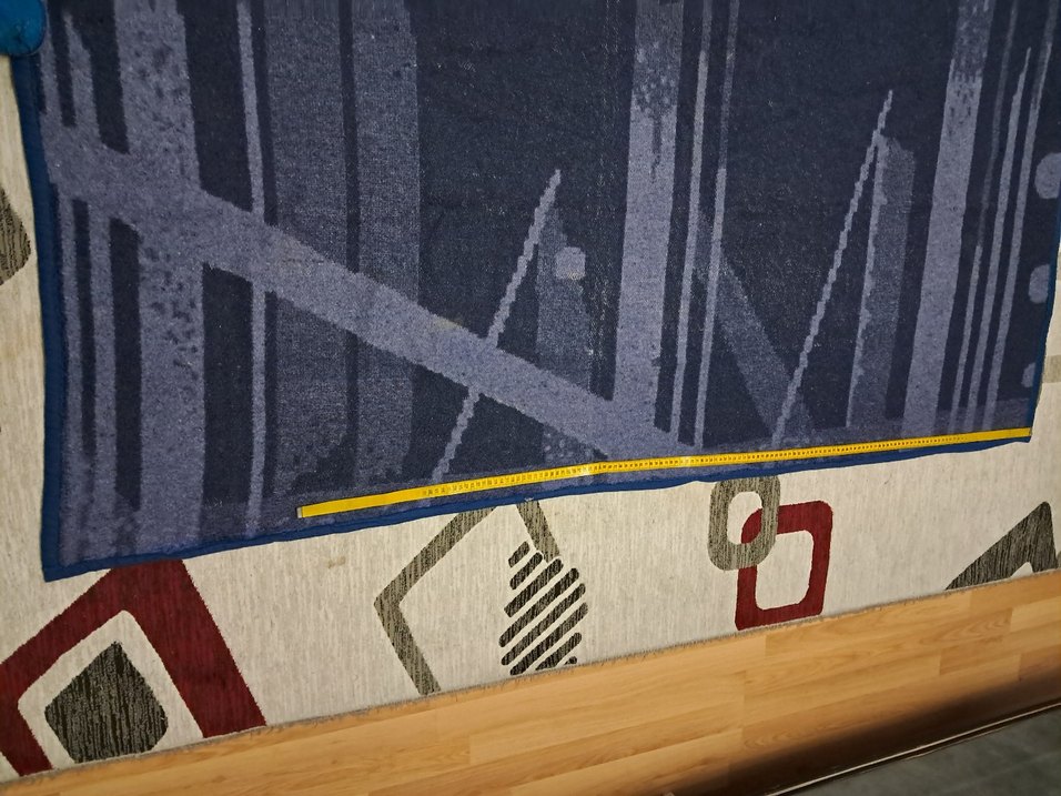 Uzun Lacivert battaniye - Görsel 4