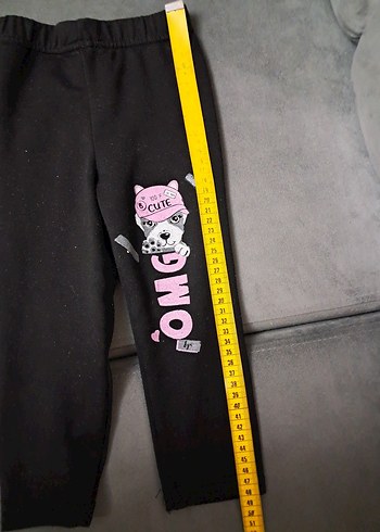 Kız Çocuk Pembe Sıcak Tayt - Görsel 9