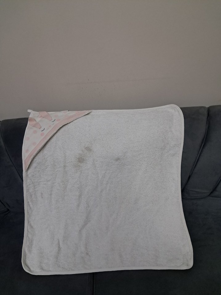 Kapüşonlu Gri Çocuk bornoz - Görsel 2