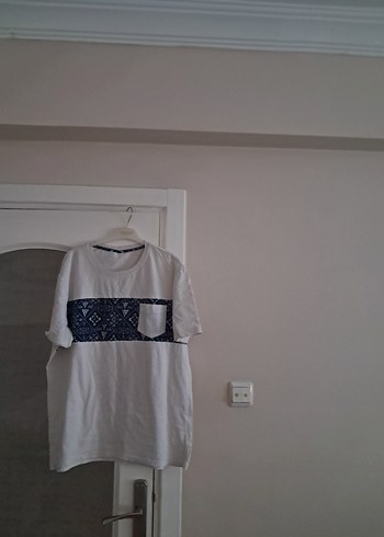 xl Beden Erkek Baskılı Beyaz Kısa Kollu Tişört
