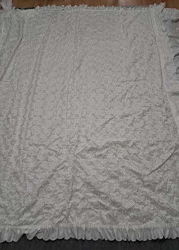 Gri İşlemeli Yatak Örtüsü - Görsel 16