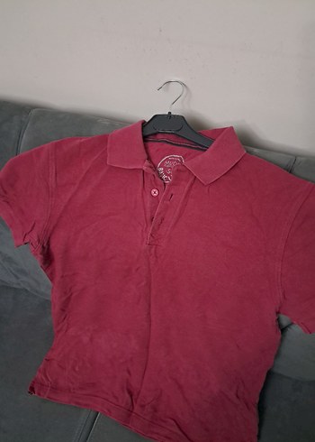 Bordo Keten Erkek Polo Tişört - Görsel 13