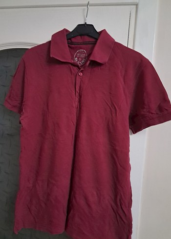 Bordo Keten Erkek Polo Tişört - Görsel 4