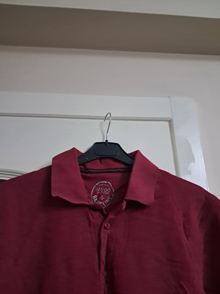 Bordo Keten Erkek Polo Tişört - Görsel 5