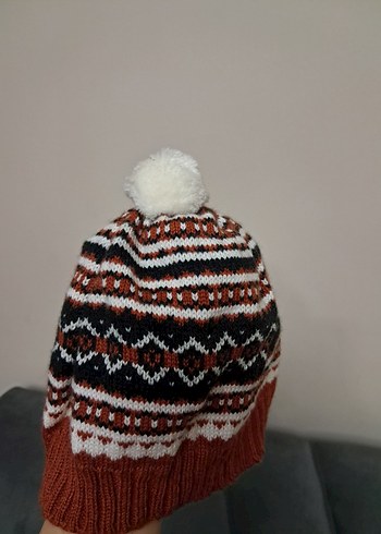 Kadın Çok Renkli Örgü Bere - Görsel 4