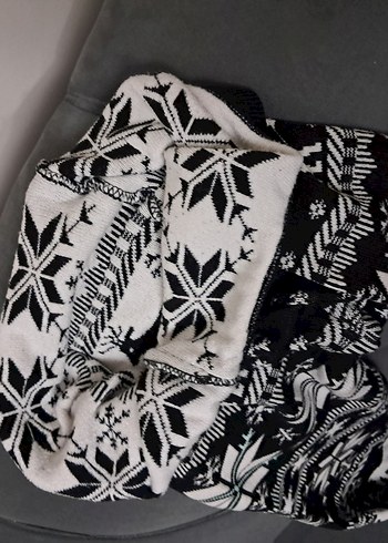 Siyah Desenli çocuk  Triko Eşofman - Görsel 9