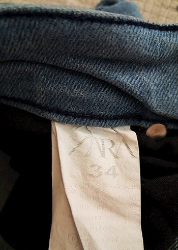 34 Beden Gevşek Kesim Mavi erkek Kot Pantolon