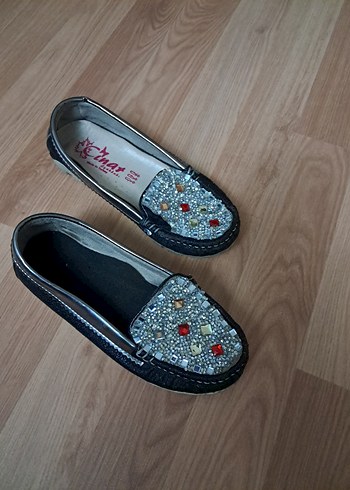 Boncuk İşlemeli Renkli çocuk Babet - Görsel 5