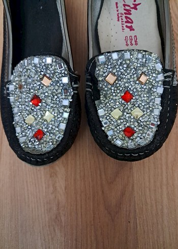 Boncuk İşlemeli Renkli çocuk Babet - Görsel 8