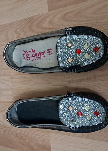 Boncuk İşlemeli Renkli çocuk Babet - Görsel 2