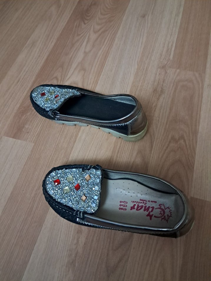 Boncuk İşlemeli Renkli çocuk  Babet - Görsel 3