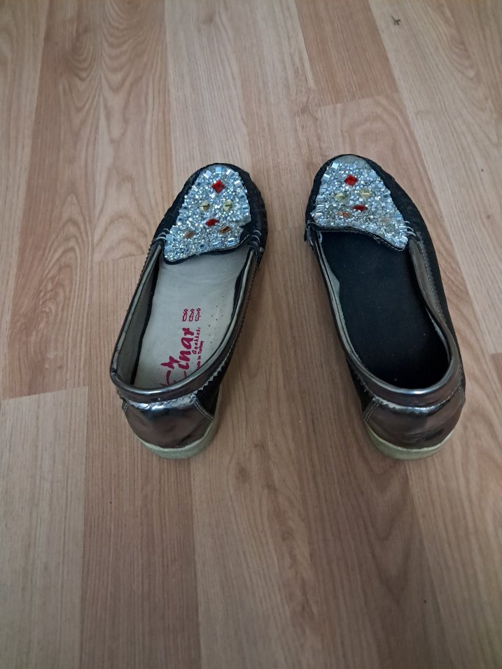 Boncuk İşlemeli Renkli çocuk  Babet - Görsel 4