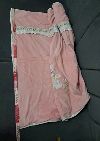 Pembe Nakışlı Çocuk Battaniyesi - Görsel 8