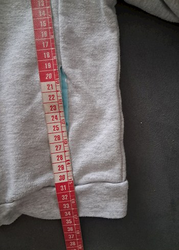 Kapüşonlu Fermuarlı Erkek Çocuk Gri Sweatshirt - Görsel 6