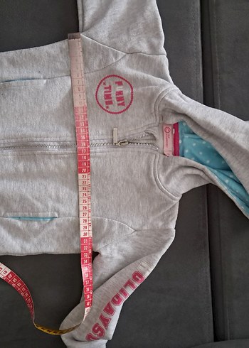 Kapüşonlu Fermuarlı Erkek Çocuk Gri Sweatshirt - Görsel 7