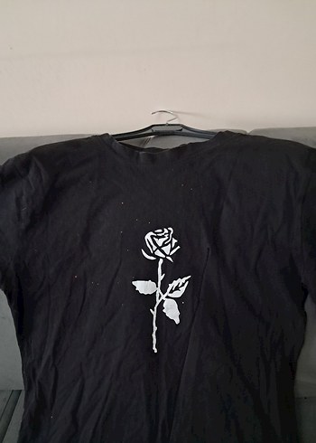 Pamuk Siyah Baskılı kadın Tişörtü - Görsel 10