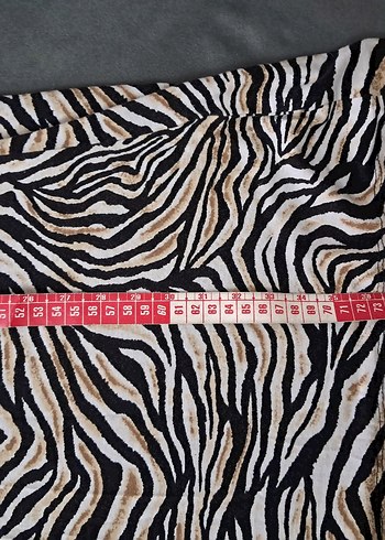 Gri Zebra Desenli kadın Midi Tunik - Görsel 8