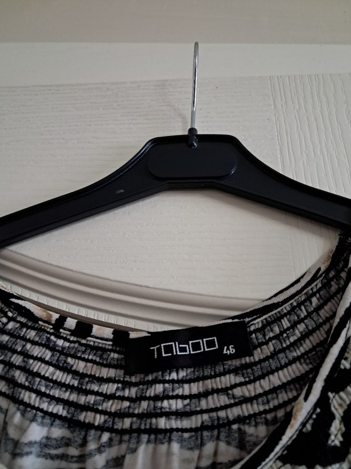 Gri Zebra Desenli kadın  Midi Tunik - Görsel 5