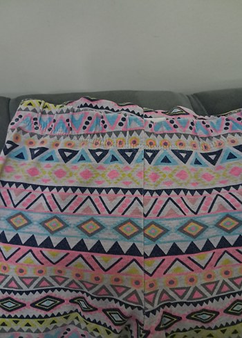 Renkli Desenli Kız Tayt - Görsel 3