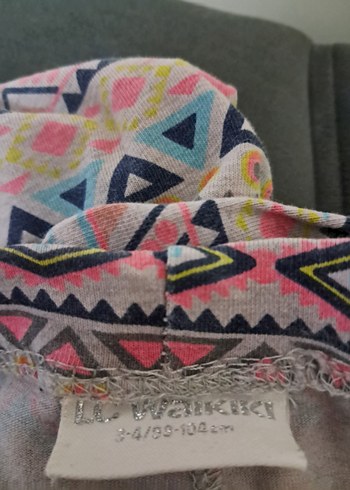 Renkli Desenli Kız Tayt - Görsel 11