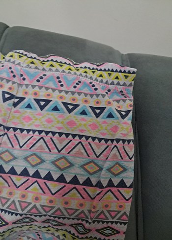 Renkli Desenli Kız Tayt - Görsel 6