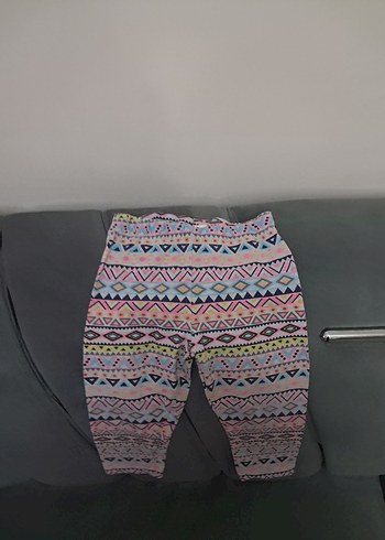 Renkli Desenli Kız Tayt - Görsel 2