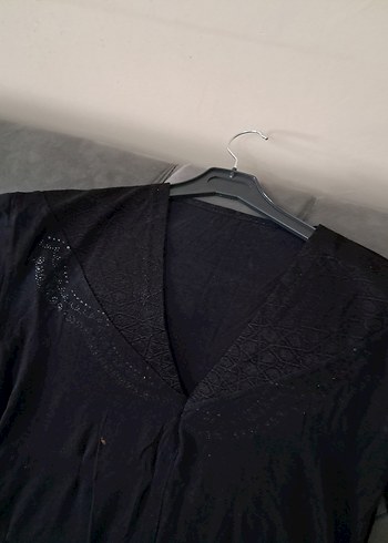 Siyah Midi Kadın Gevşek Kesim Giy-Çık - Görsel 12